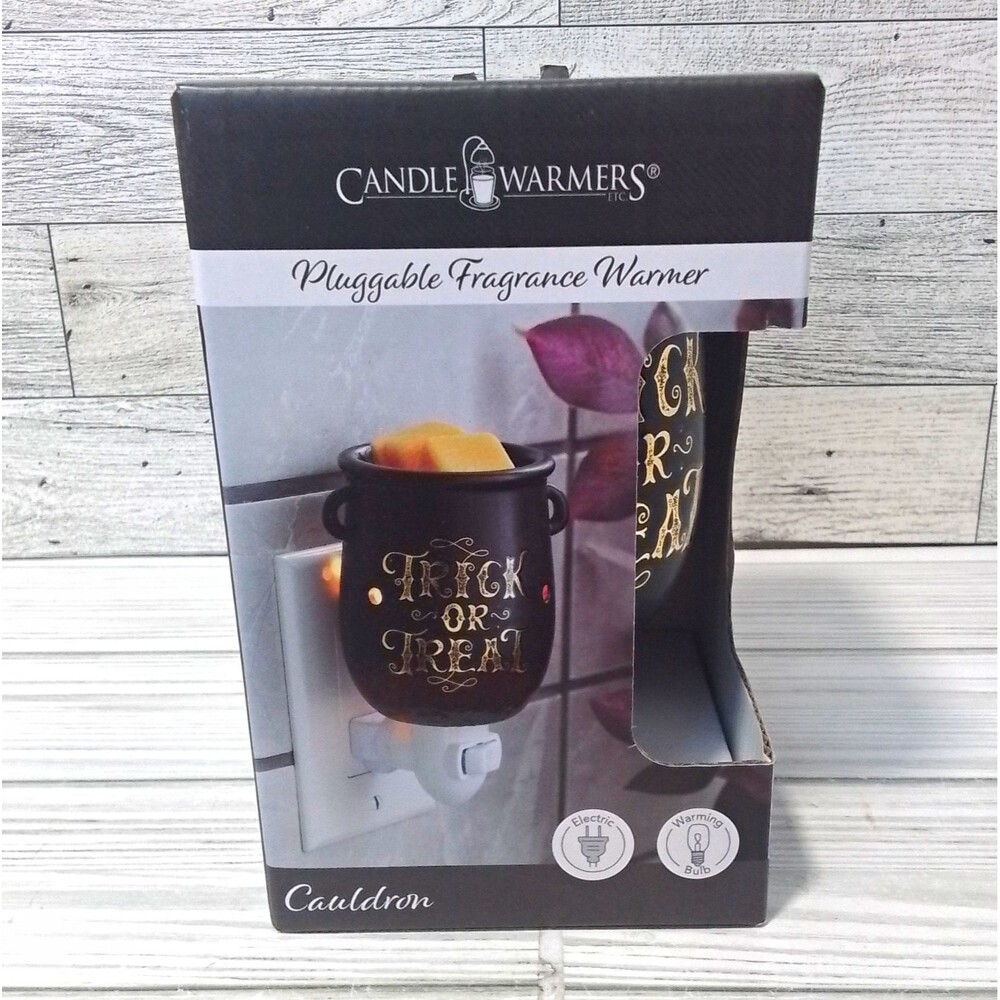Candle Warmers Etc. Cauldron Plug-In Wax Warmer Rotating Plug Trick or Treat